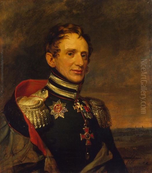 Portrait of Yegor K. Sievers (1779-1827) (3rd) Oil Painting by George Dawe