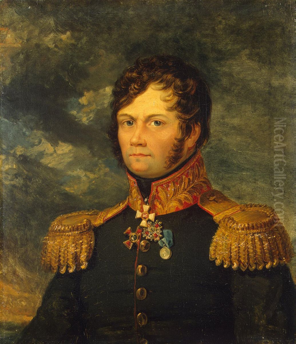 Portrait of Fyodor A. Lukov (1761-1813) Oil Painting by George Dawe
