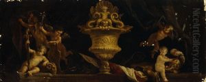 Decorative PanelTrophies and Cupids
