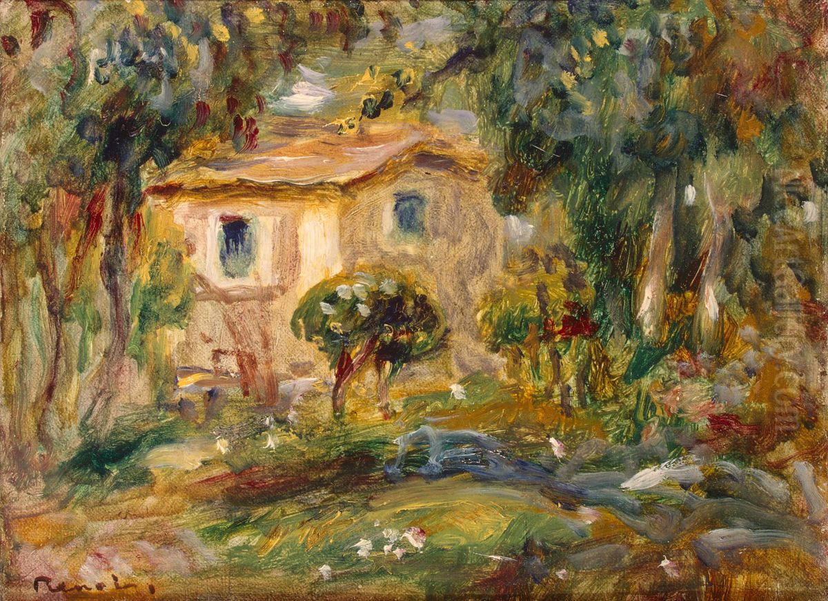 Landscape. Le Cannet Oil Painting by Pierre Auguste Renoir