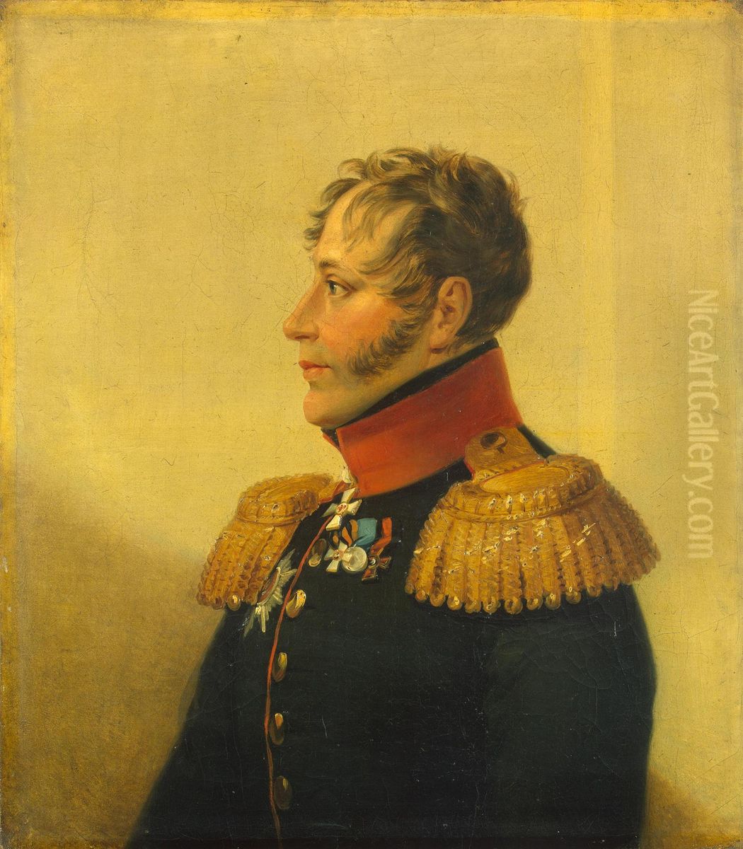 Portrait of Yegor A. Akhte (1777-1826) Oil Painting by George Dawe