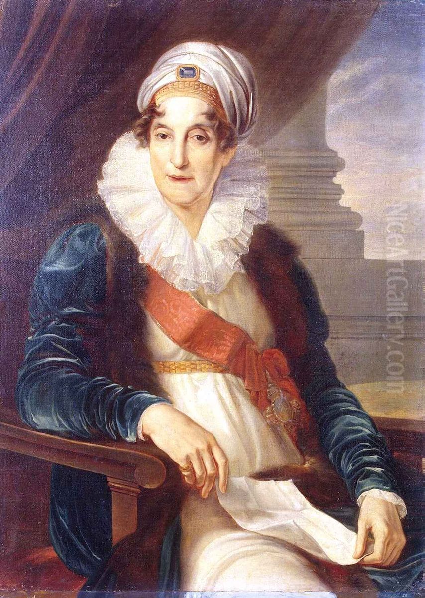 Portrait of Ekaterina Petrovna Shuvalova (1743-1817) Oil Painting by Vincenzo Camuccini