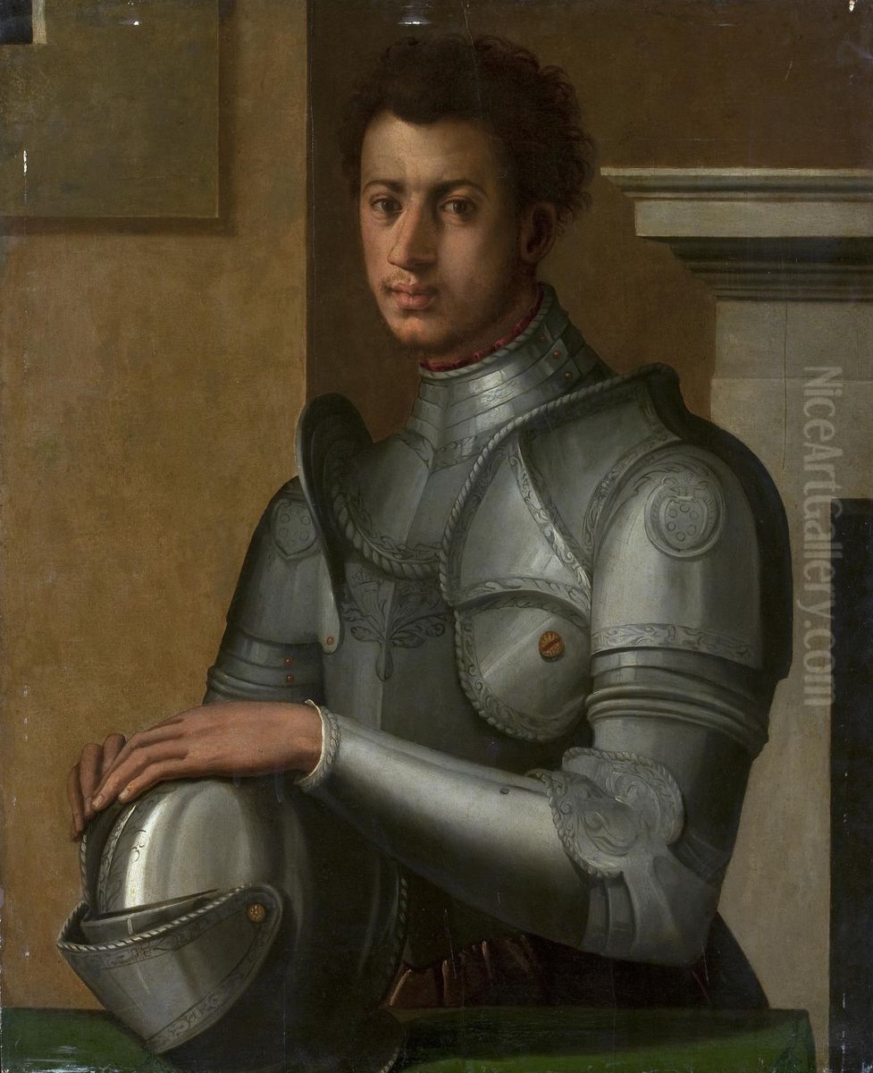 Portrait of Duke Alessandro de' Medici (1510-1537) Oil Painting by Bronzino