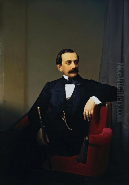 Portrait of Prince Nikolai Yusupov Oil Painting by Sergey Zaryanko