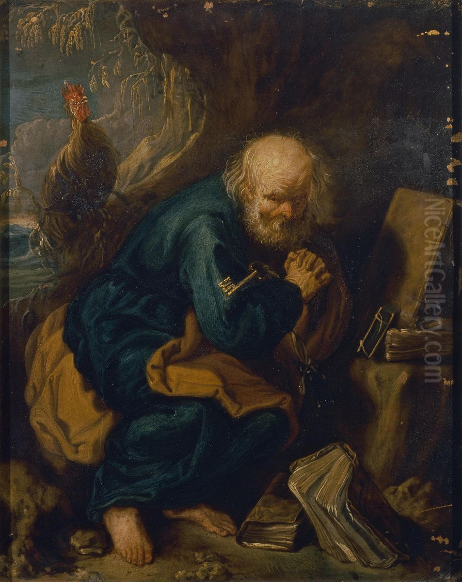 Sint Pieter Oil Painting by Simon de Vos Sint Pieter Oil Painting by Simon de Vos