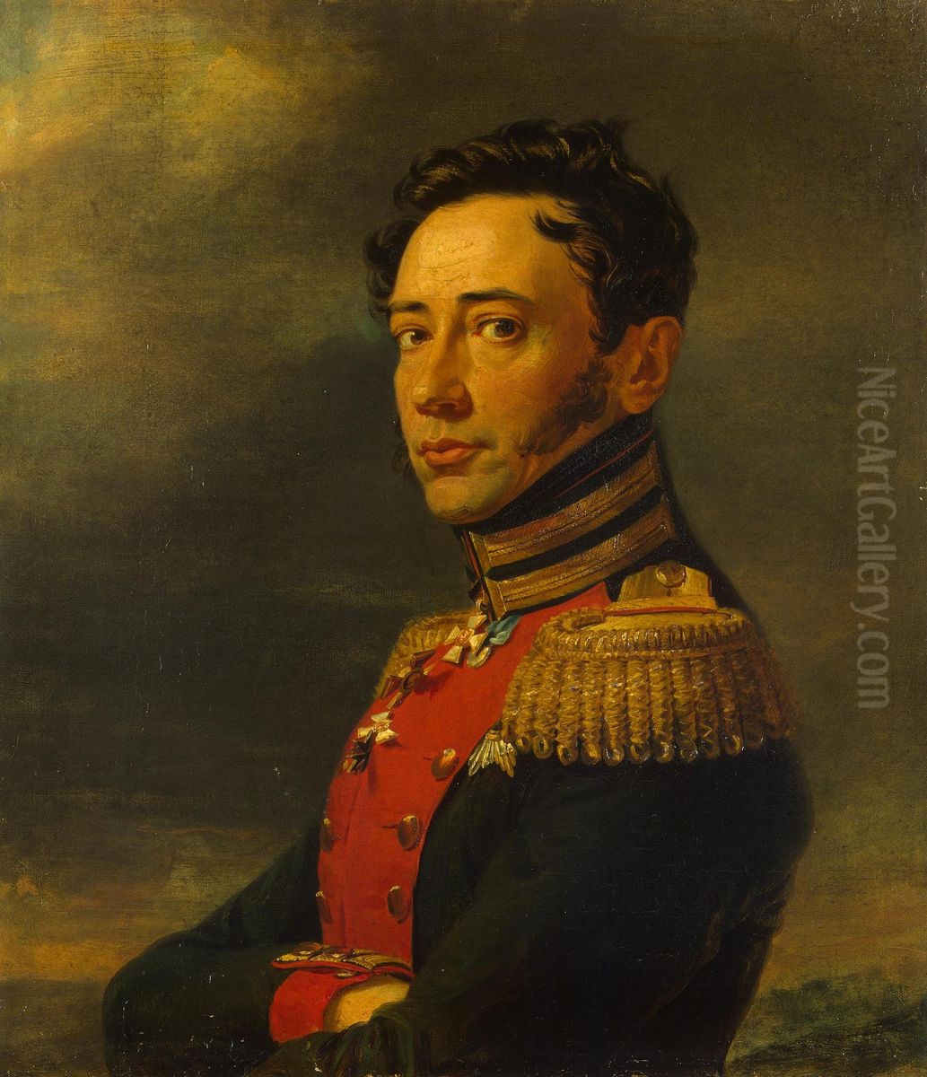 Pyotr Fyodorovich Zheltukhin (2nd) (1777 - 1829), Russian general Oil Painting by George Dawe