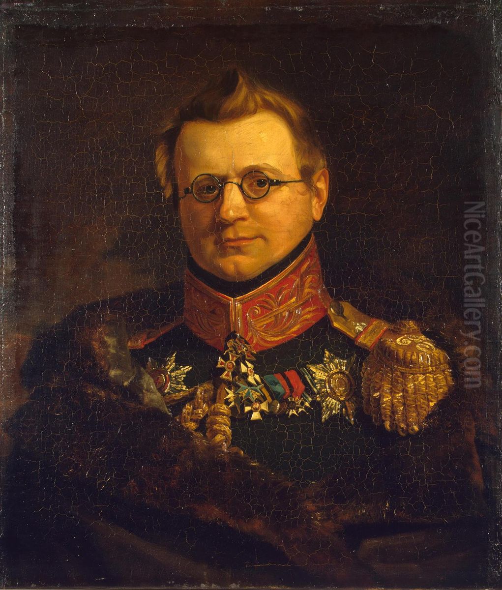 Portrait of Stanislav S. Pototsky (1787-1831) Oil Painting by George Dawe