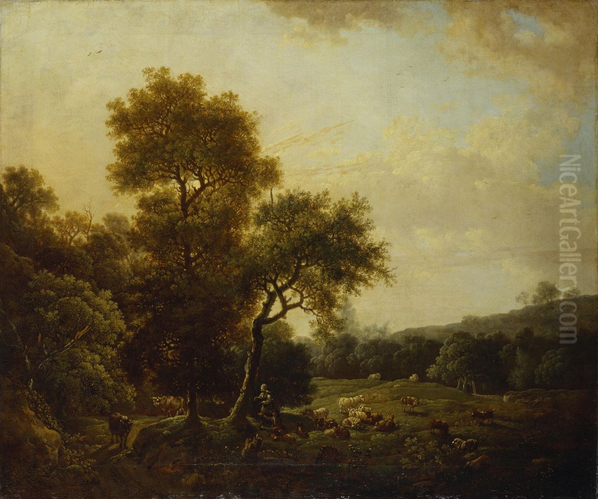 Landscape Oil Painting by Johann Christian Klengel