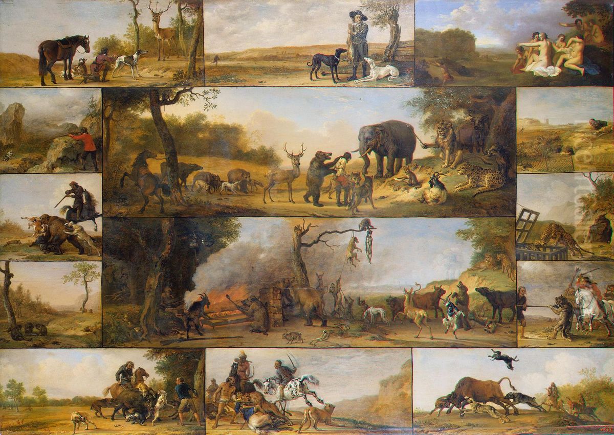 Punishment of a Hunter Oil Painting by Paulus Potter