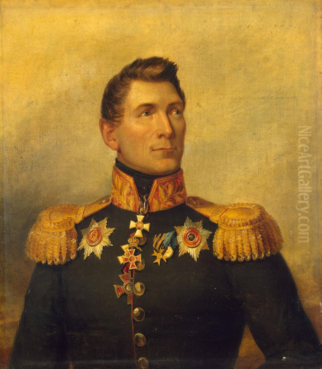 Portrait of Bogdan B. Helfreich (1776-1843) Oil Painting by George Dawe