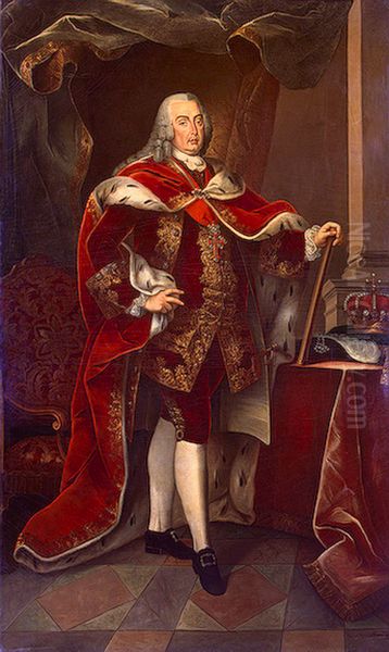 Portrait ofJoseph I of Portugal(1714-1777) Oil Painting by Miguel Antonio do Amaral