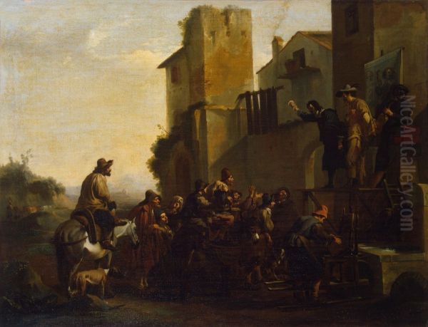 Charlatan Oil Painting by Jan Miel