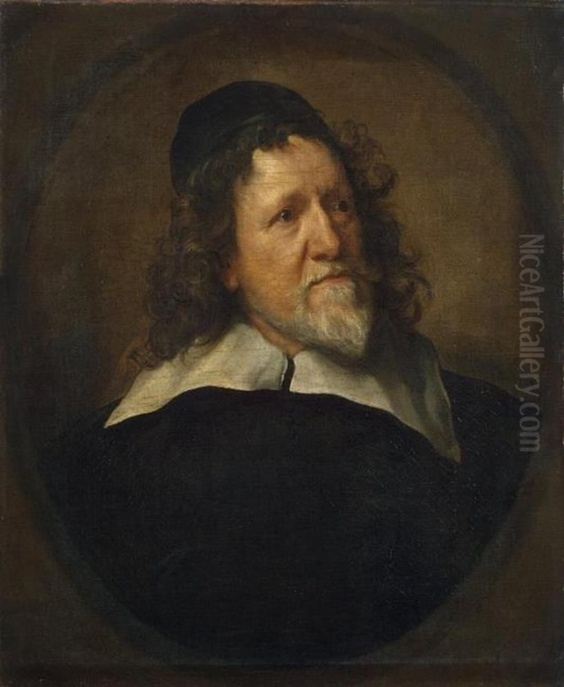 Portrait of Inigo Jones (1573-1652) Oil Painting by Sir Anthony Van Dyck