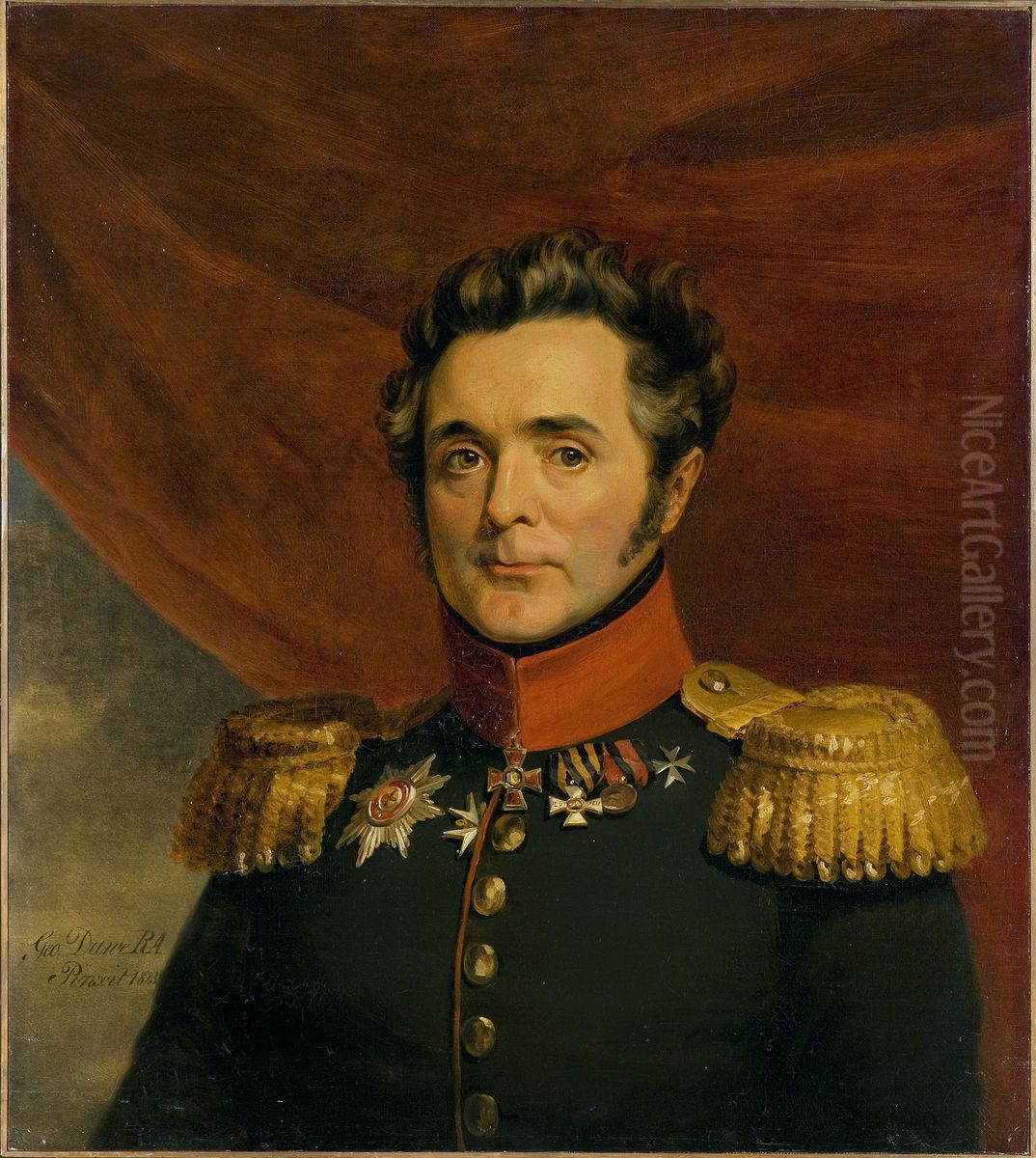 Portrait of Alexander P. Aledinsky (1775-1841) Oil Painting by George Dawe