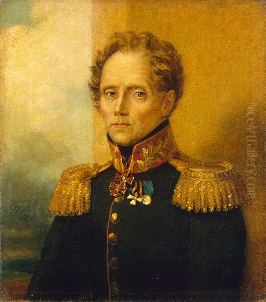 Portrait of Ivan G. Heidenreich (1769-1839) Oil Painting by George Dawe