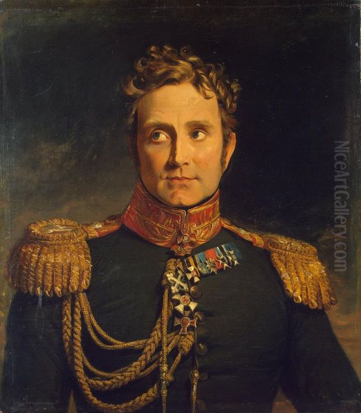 Portrait of Alexander F. Michaud de Beauretour (1771-1841) Oil Painting by George Dawe