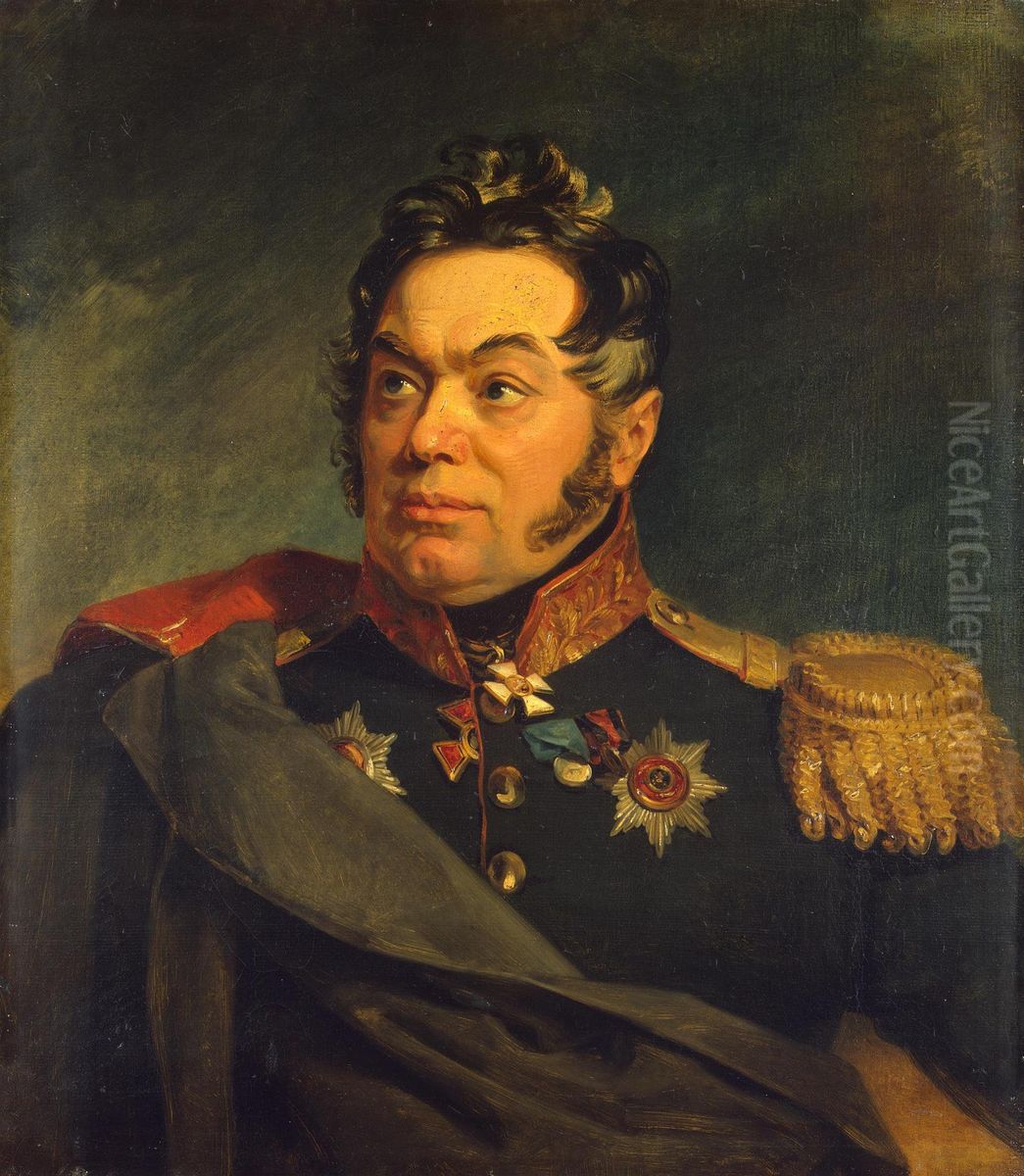 Portrait of Vasily D. Laptev (1758-1825) Oil Painting by George Dawe