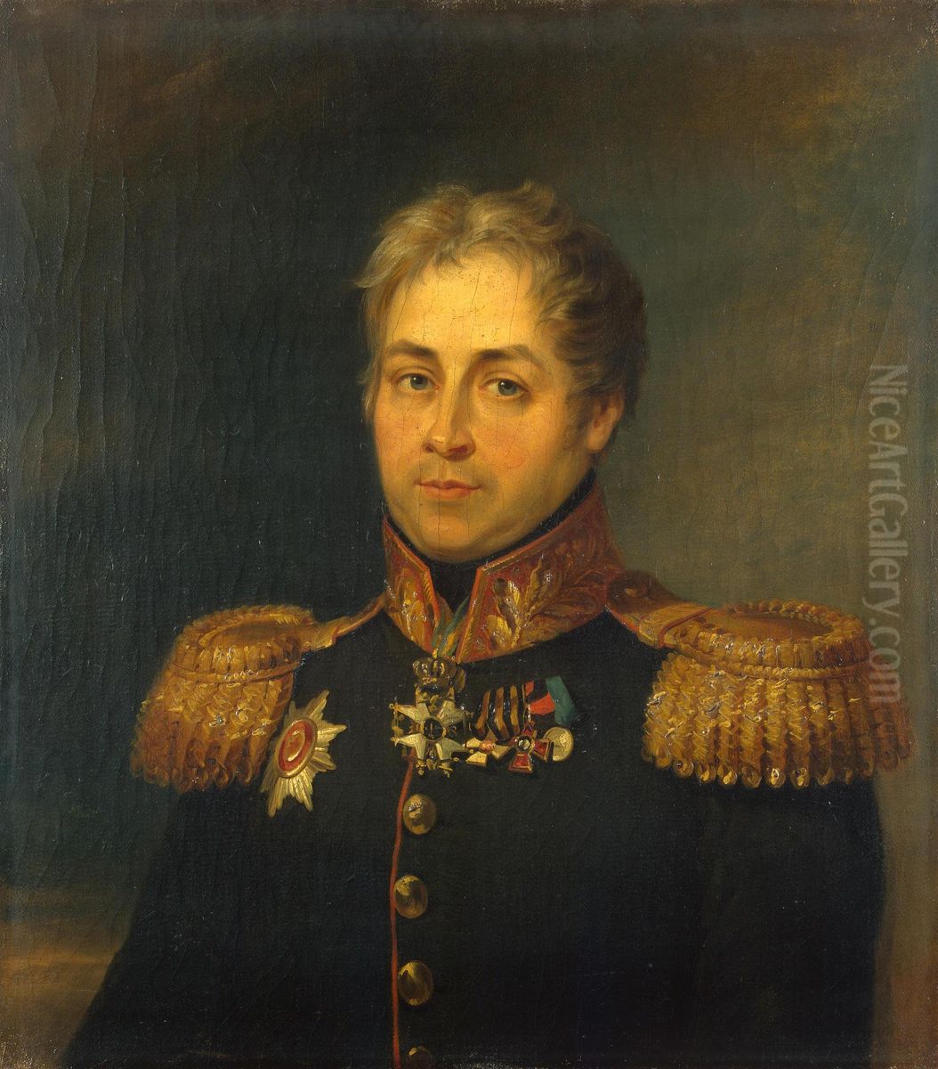 Portrait of Iosif K. Sokolovsky (1763 - after 1836) Oil Painting by George Dawe