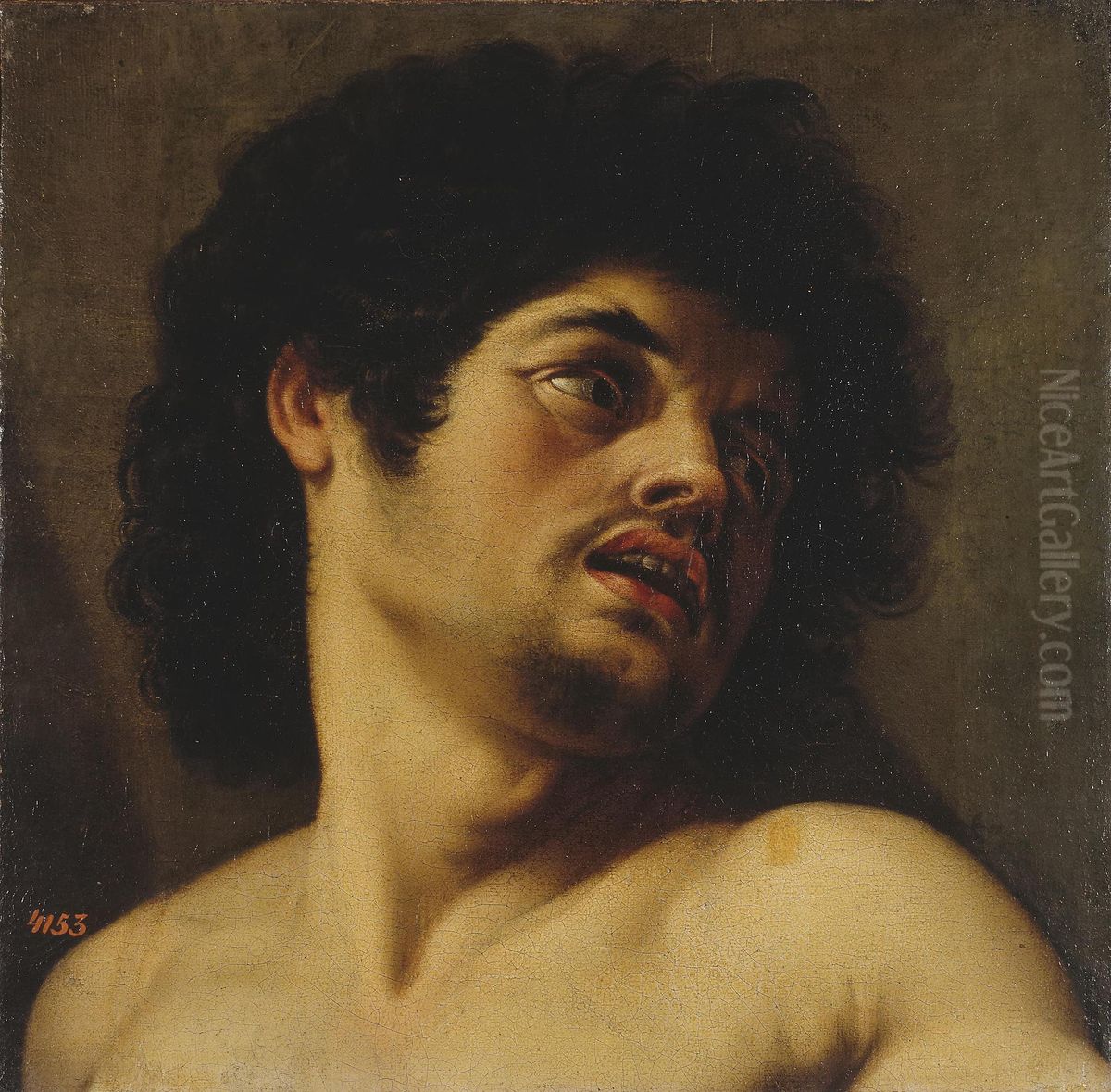 Head of a Man Oil Painting by Juan Fernandez Navarrete