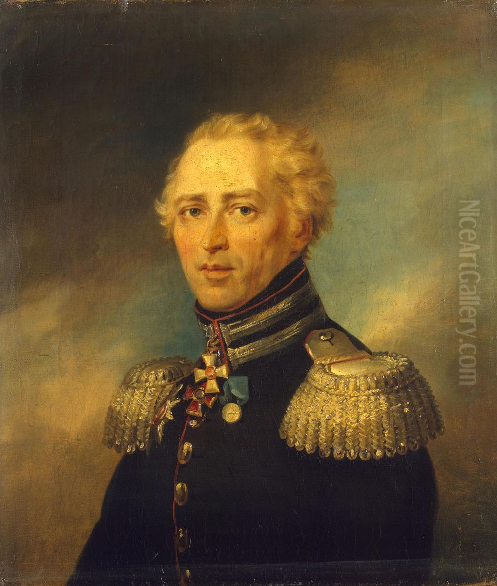 Portrait of Khristian I. Trouzson (1742-1813) Oil Painting by George Dawe