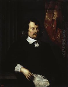 Portrait of a Man Holding a Letter