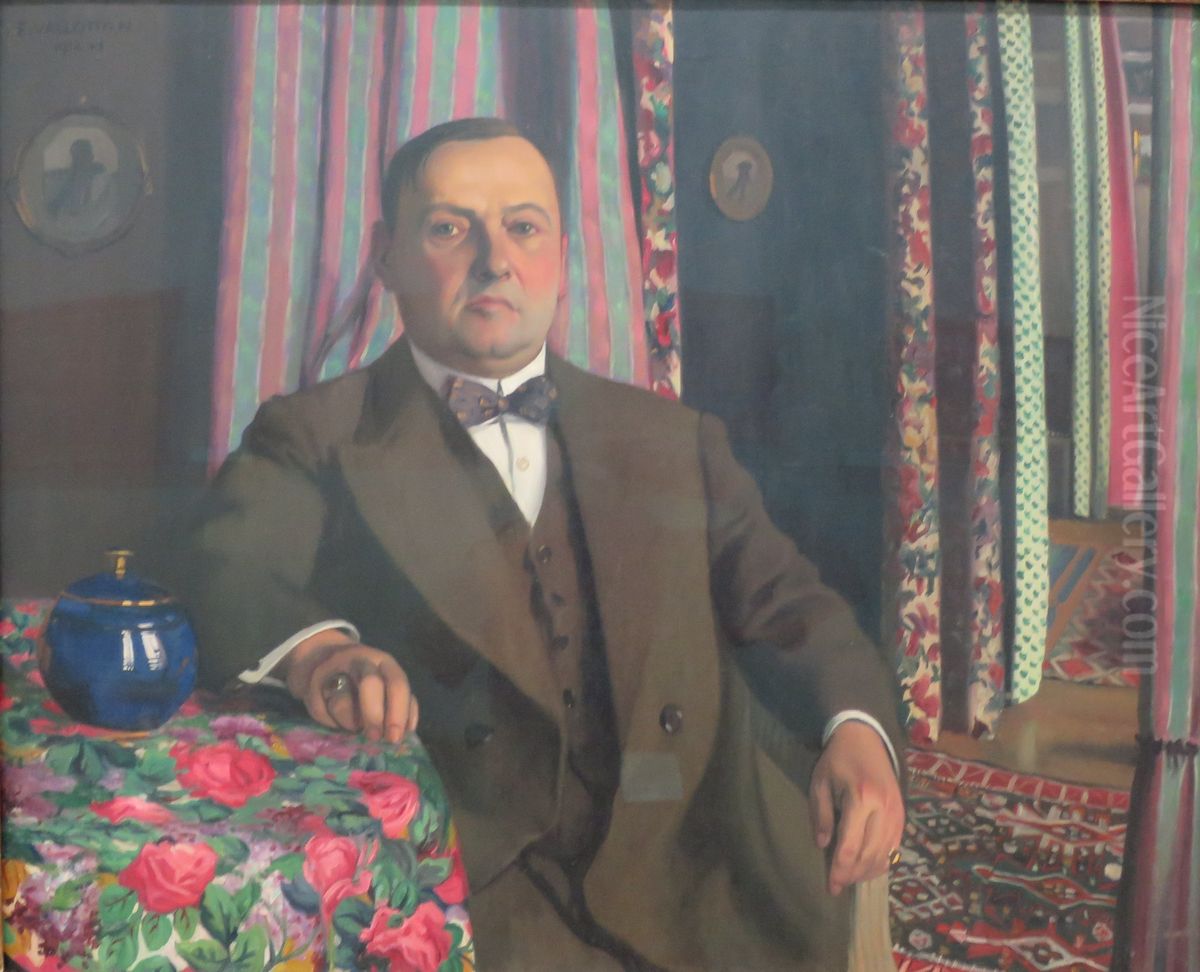 Portrait of Georges Haasen Oil Painting by Felix Vallotton