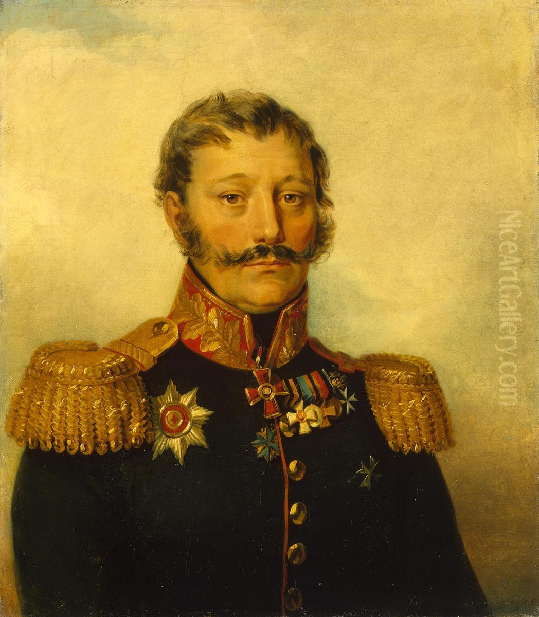 Portrait of Vasily D. Rykov (1759-1827) Oil Painting by George Dawe
