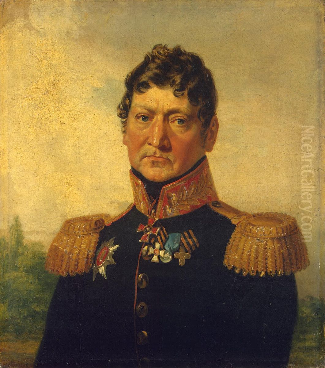 Portrait of Andrey A. Zass (1776-1830) (2nd) Oil Painting by George Dawe