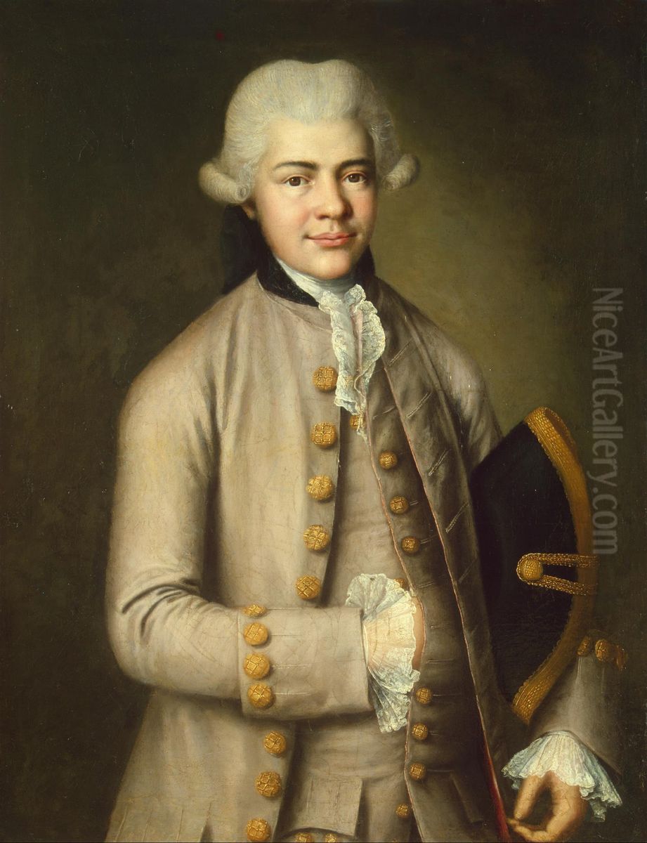 Portrait of a Youth Oil Painting by Mina Kolokolnikov