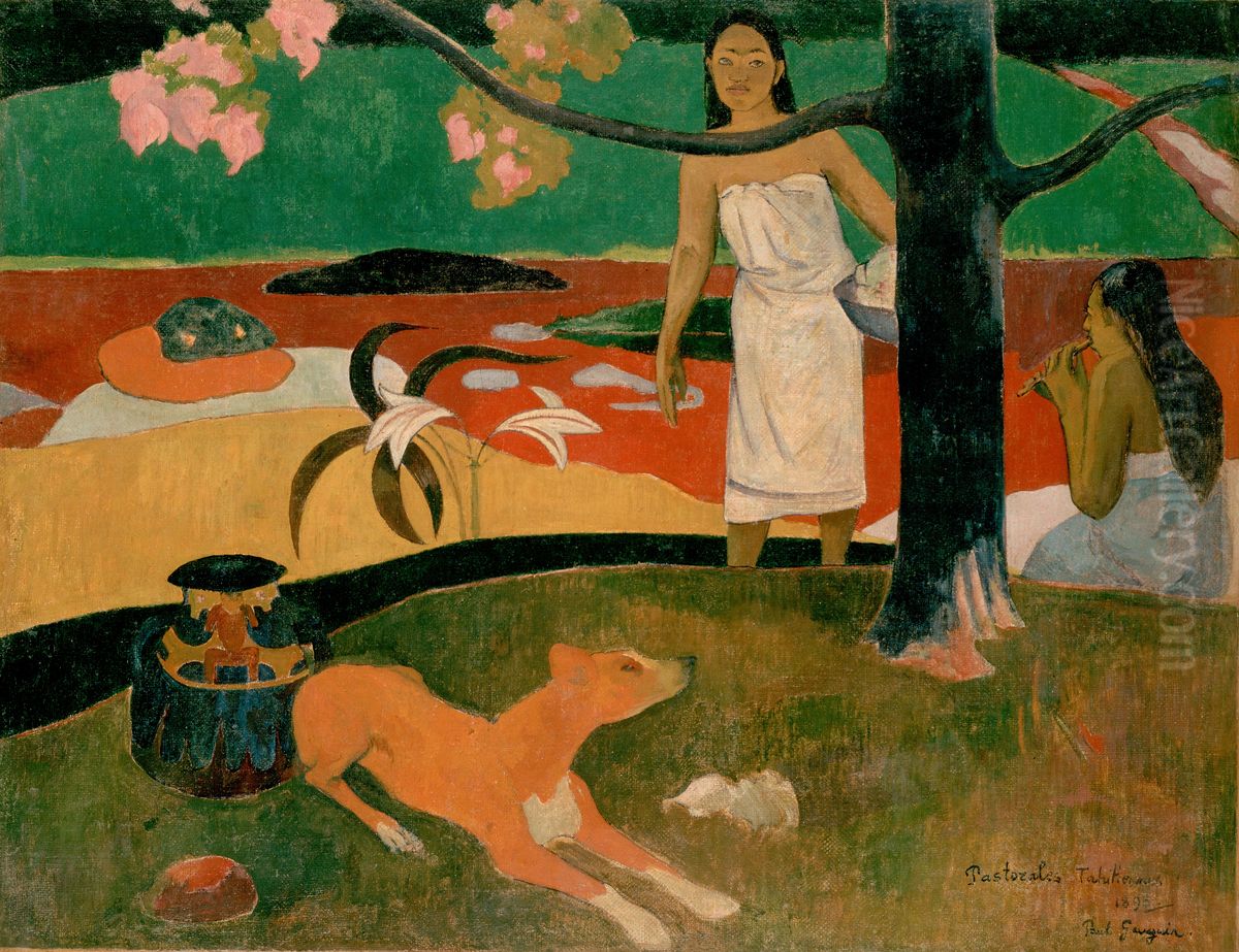 Pastorales Tahitiennes Oil Painting by Paul Gauguin Pastorales Tahitiennes Oil Painting by Paul Gauguin