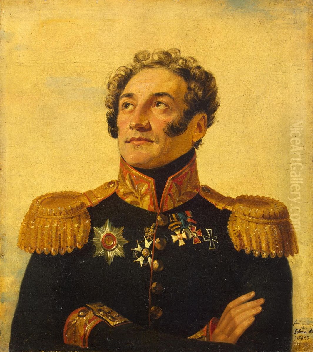 Portrait of Platon I. Kablukov (1781-1835) (1st) Oil Painting by George Dawe
