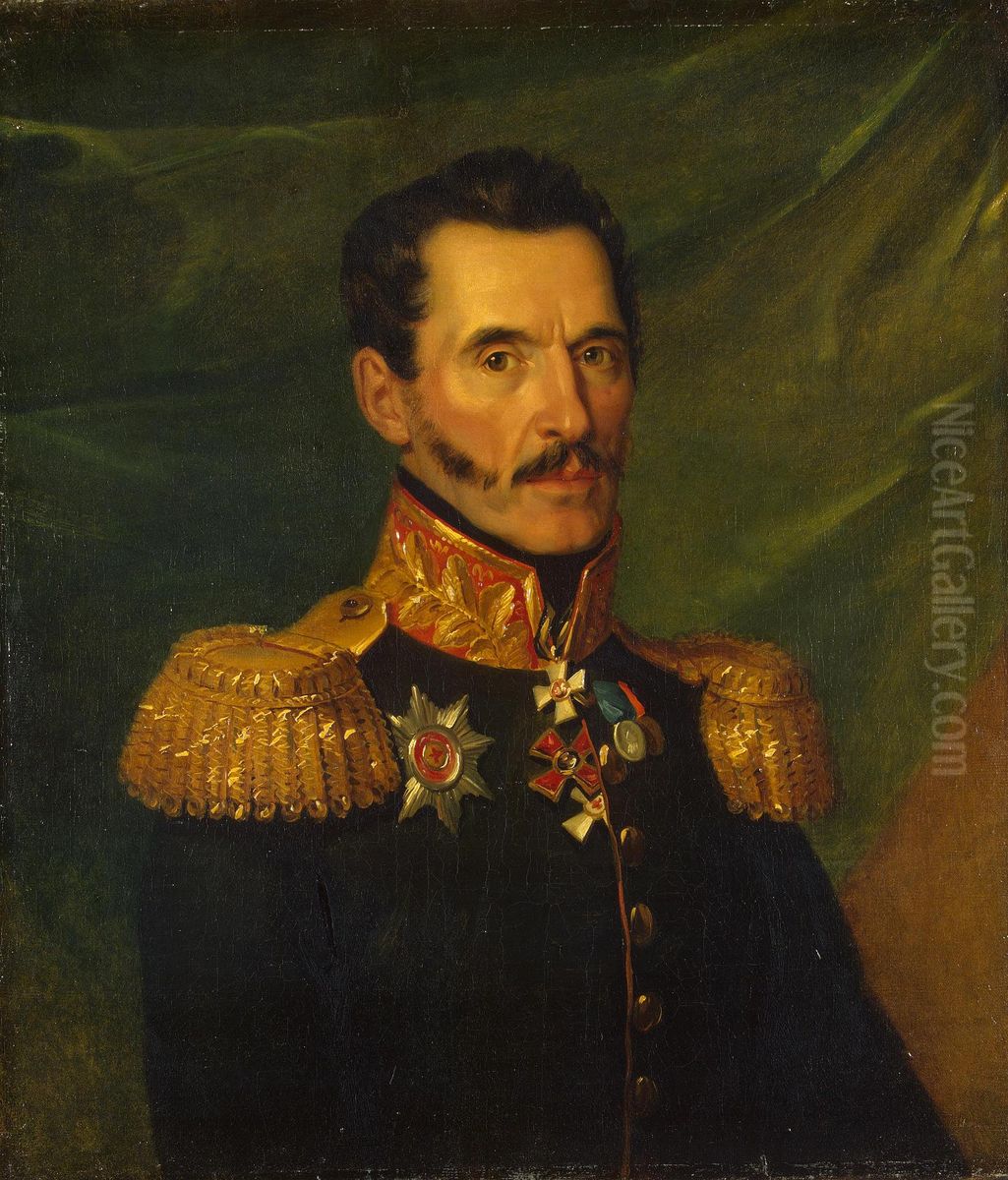 Portrait of Stepan Ya. Repninsky (1773-1851) (1st) Oil Painting by George Dawe