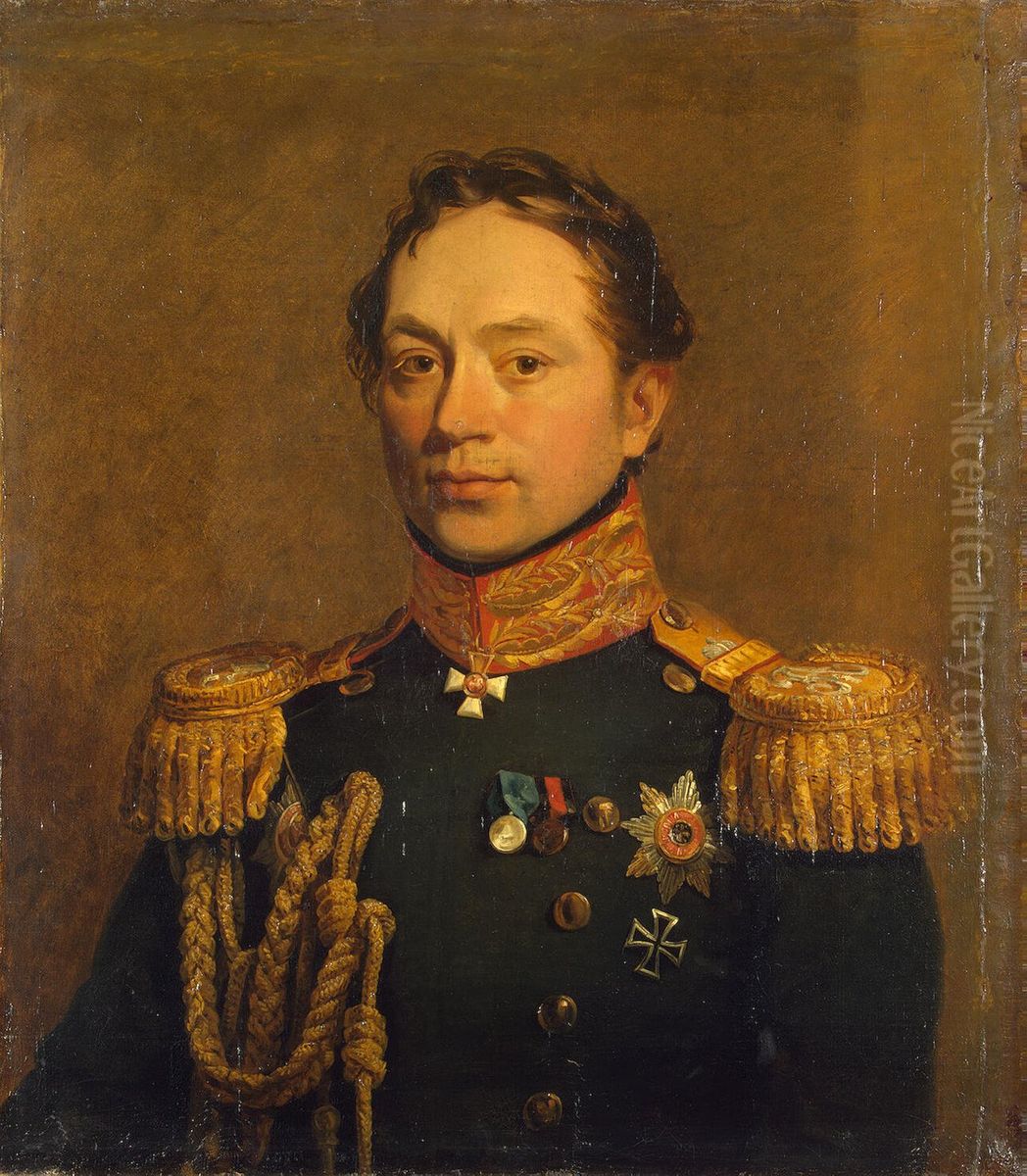 Portrait of Grigory V. Rosen (1782-1841) (1st) Oil Painting by George Dawe