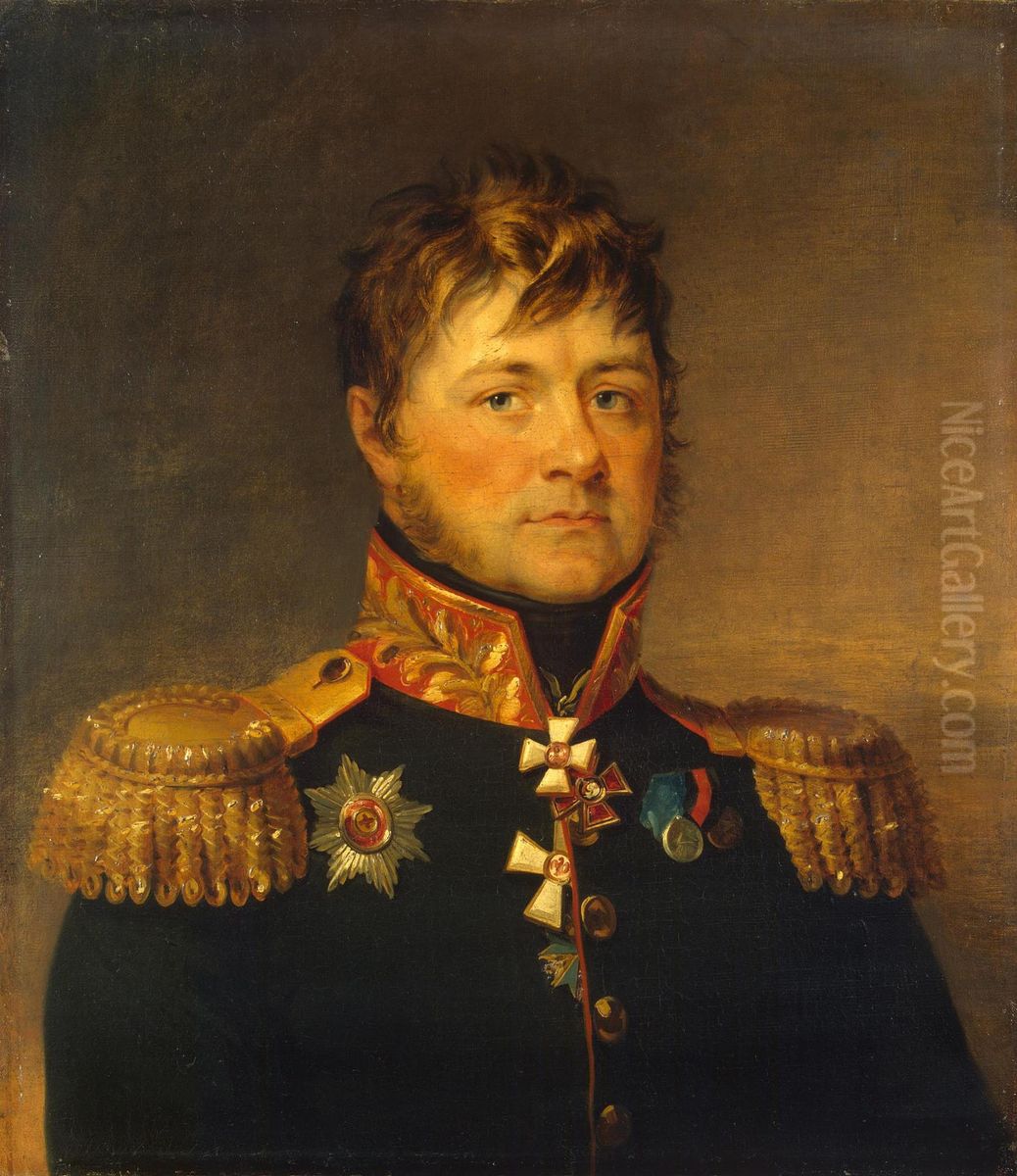 Portrait of Ivan L. Paul (1768-1840) Oil Painting by George Dawe