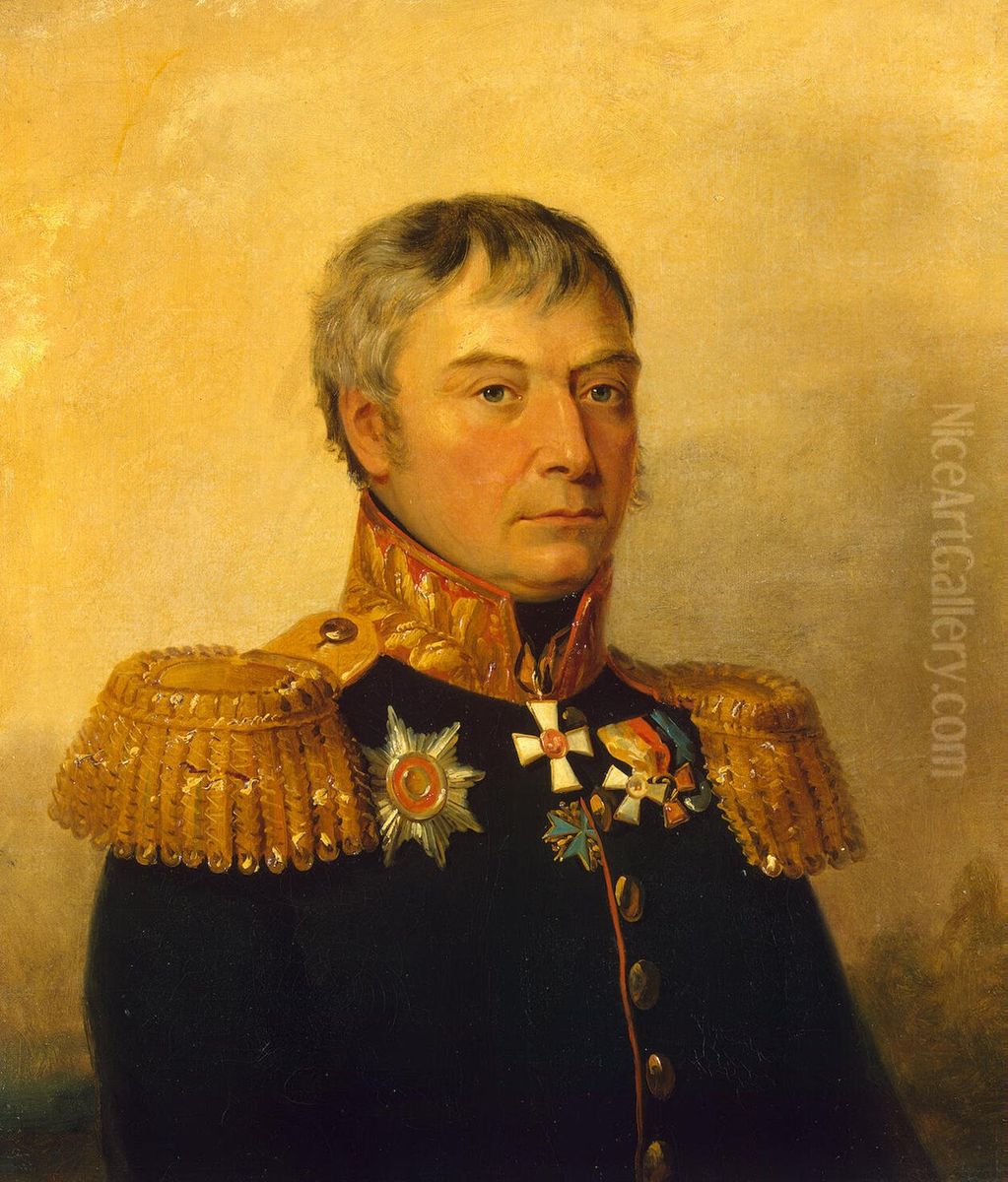 Portrait of Apollon S. Zhemchuzhnikov (1764-1840) Oil Painting by George Dawe