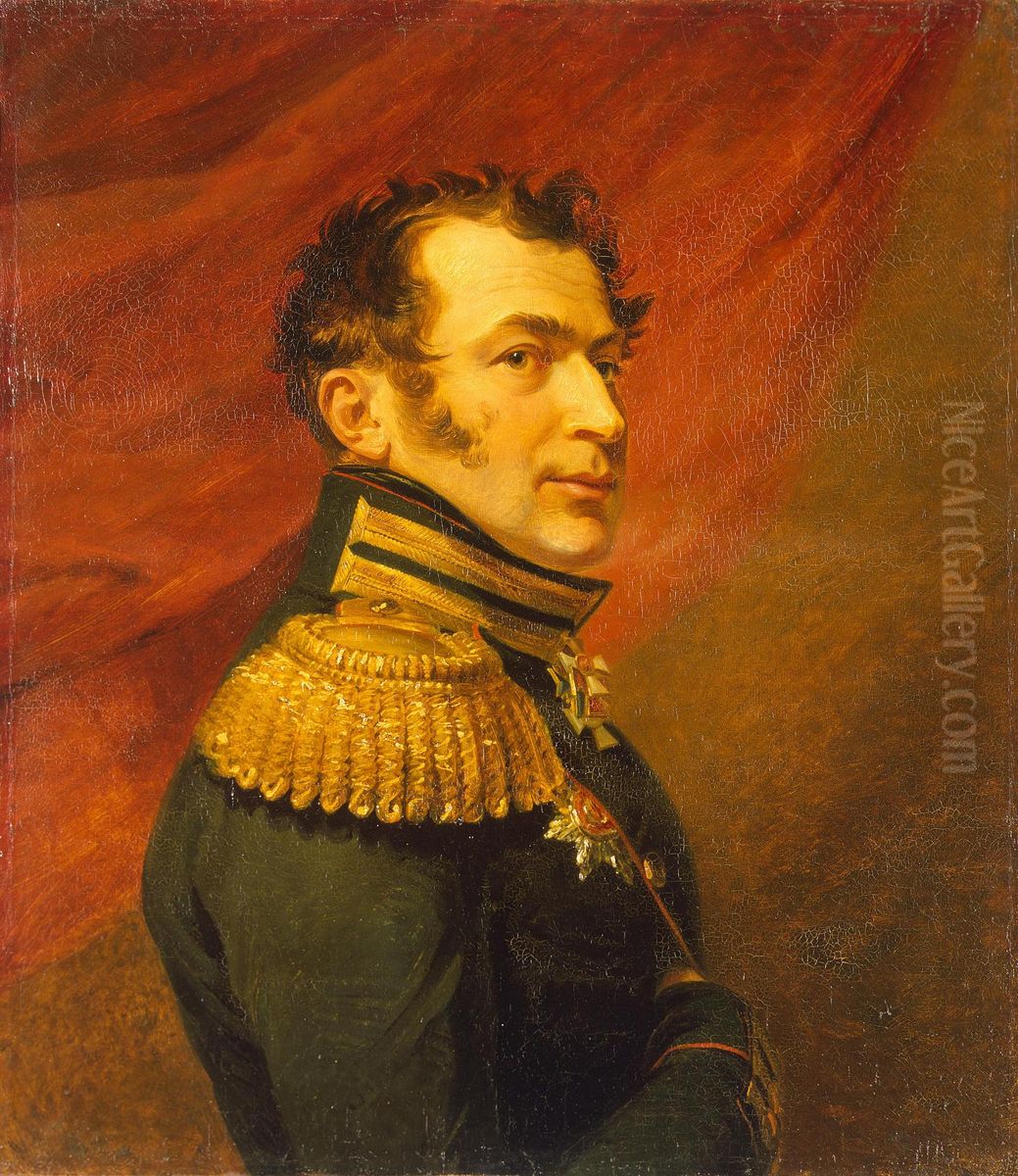 Portrait of Vasily N. Shenshin (1784-1831) Oil Painting by George Dawe