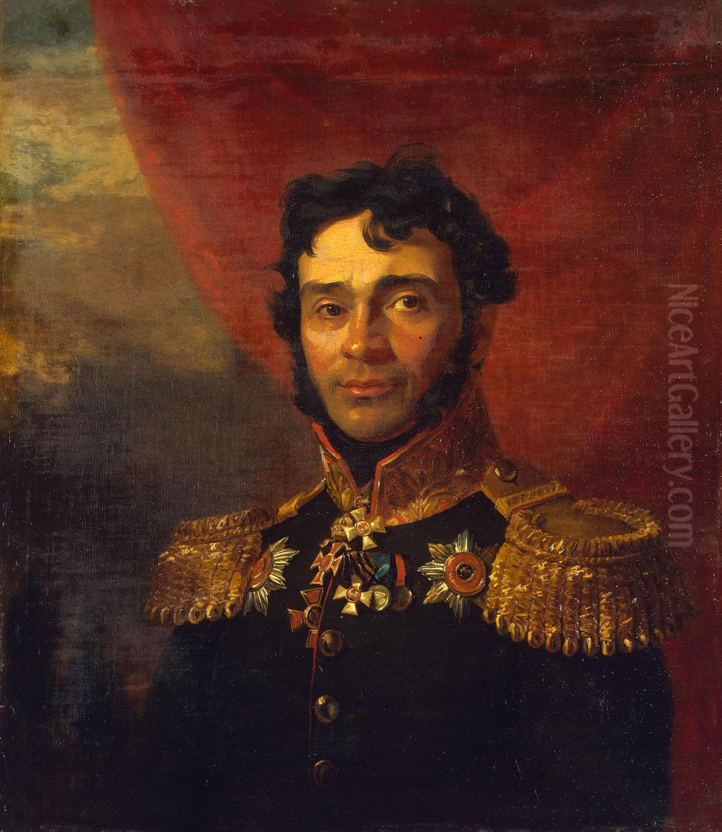 Portrait of Vladimir P. Mezentsev (1781/82-1833) (1st) Oil Painting by George Dawe