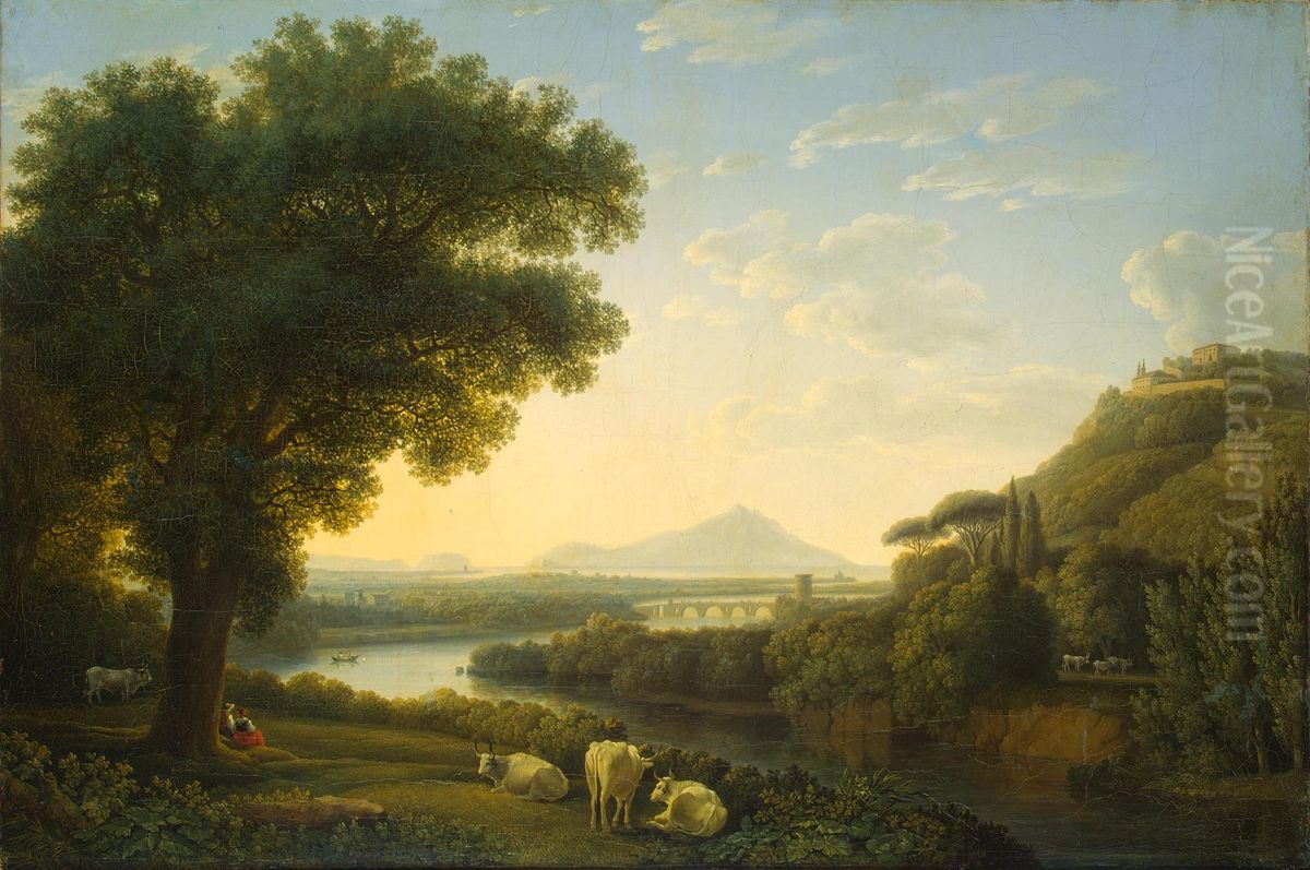 Original titleItalienische Landschaft Oil Painting by Jacob Philipp Hackert Original titleItalienische Landschaft Oil Painting by Jacob Philipp Hackert