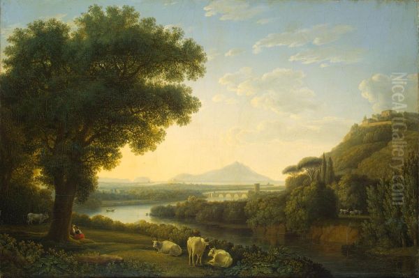 Original titleItalienische Landschaft Oil Painting by Jacob Philipp Hackert