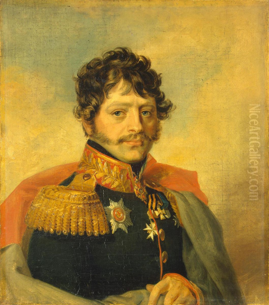 Portrait of Ivan A. Argamakov (1775-1821) (2nd) Oil Painting by George Dawe