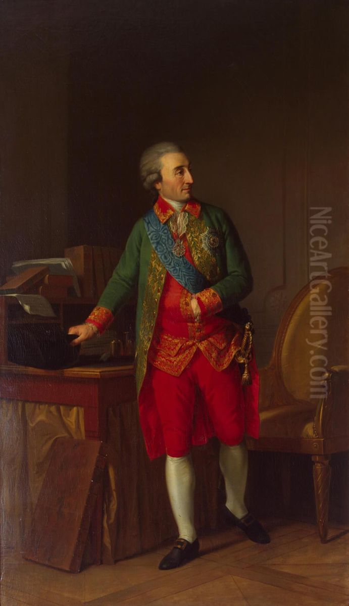 Portrait of Prince Nicolai Saltykov Oil Painting by Johann Friedrich August Tischbein