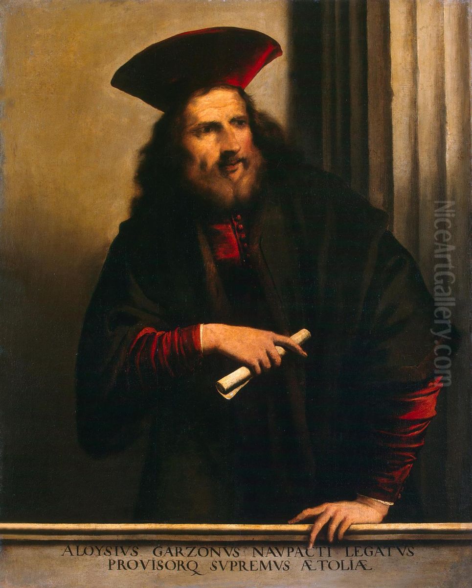 Portrait of Aloisio Garzoni Oil Painting by Pietro della Vecchia