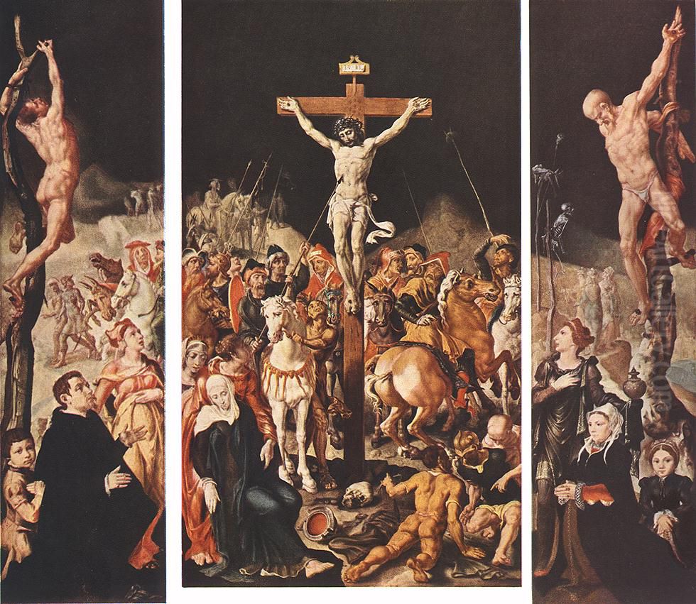 Calvary Oil Painting by Maarten Van Heemskerck