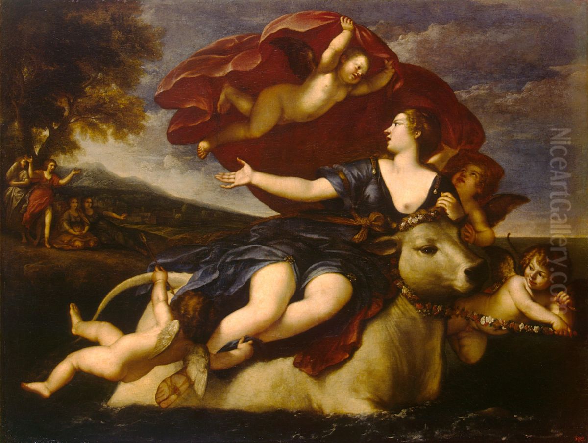 Rape of Europa Oil Painting by Francesco Albani