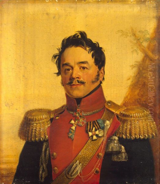 Portrait of Nikolai G. Shcherbatov (1777-1845) Oil Painting by George Dawe