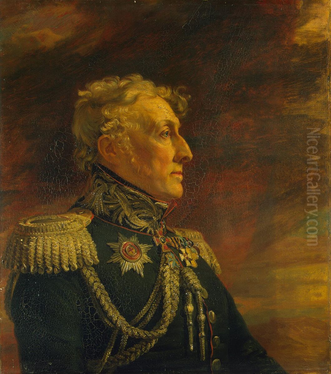 Burhard Maksimovic Berg (nem. Burchard Magnus von Berg; 1764-1838) -general-lejtenantiz ostzejskogo roda Bergov. Starsij brat generala ot infanterii Grigoria Berga. Oil Painting by George Dawe