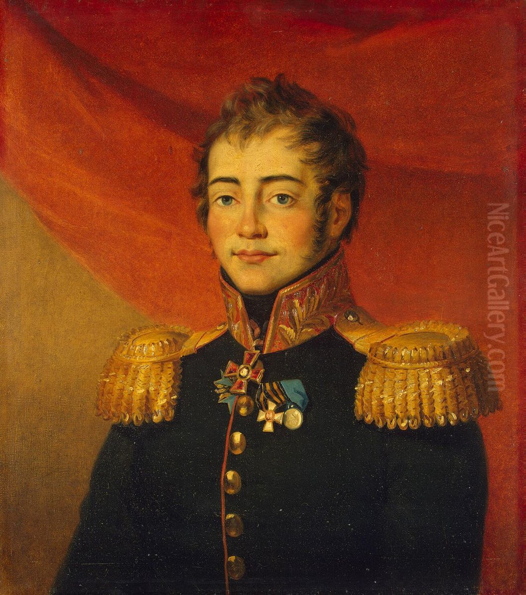 Portrait of Dmitry P. Lyapunov (1775-1821) Oil Painting by George Dawe