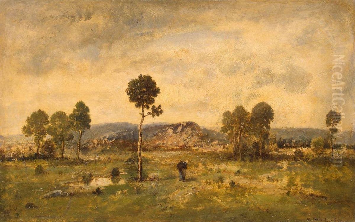 Landscape with a Pine-tree Oil Painting by Narcisse Virgilio Diaz