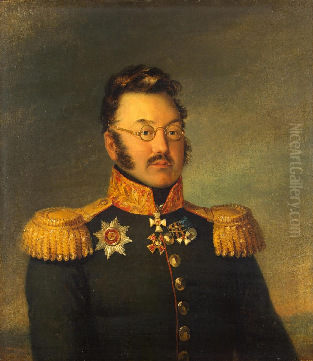 Portrait of Ivan A. Khrushchyov (1774-1824) Oil Painting by George Dawe