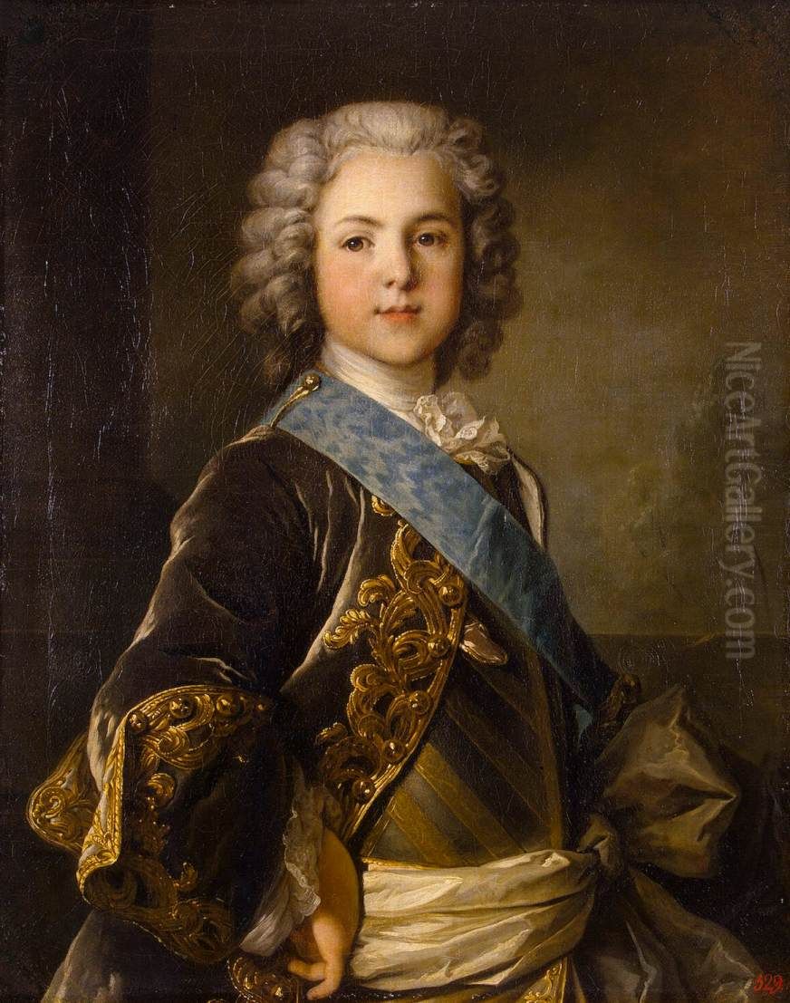 Portrait of Louis, Grand Dauphin of France Oil Painting by Louis Tocque